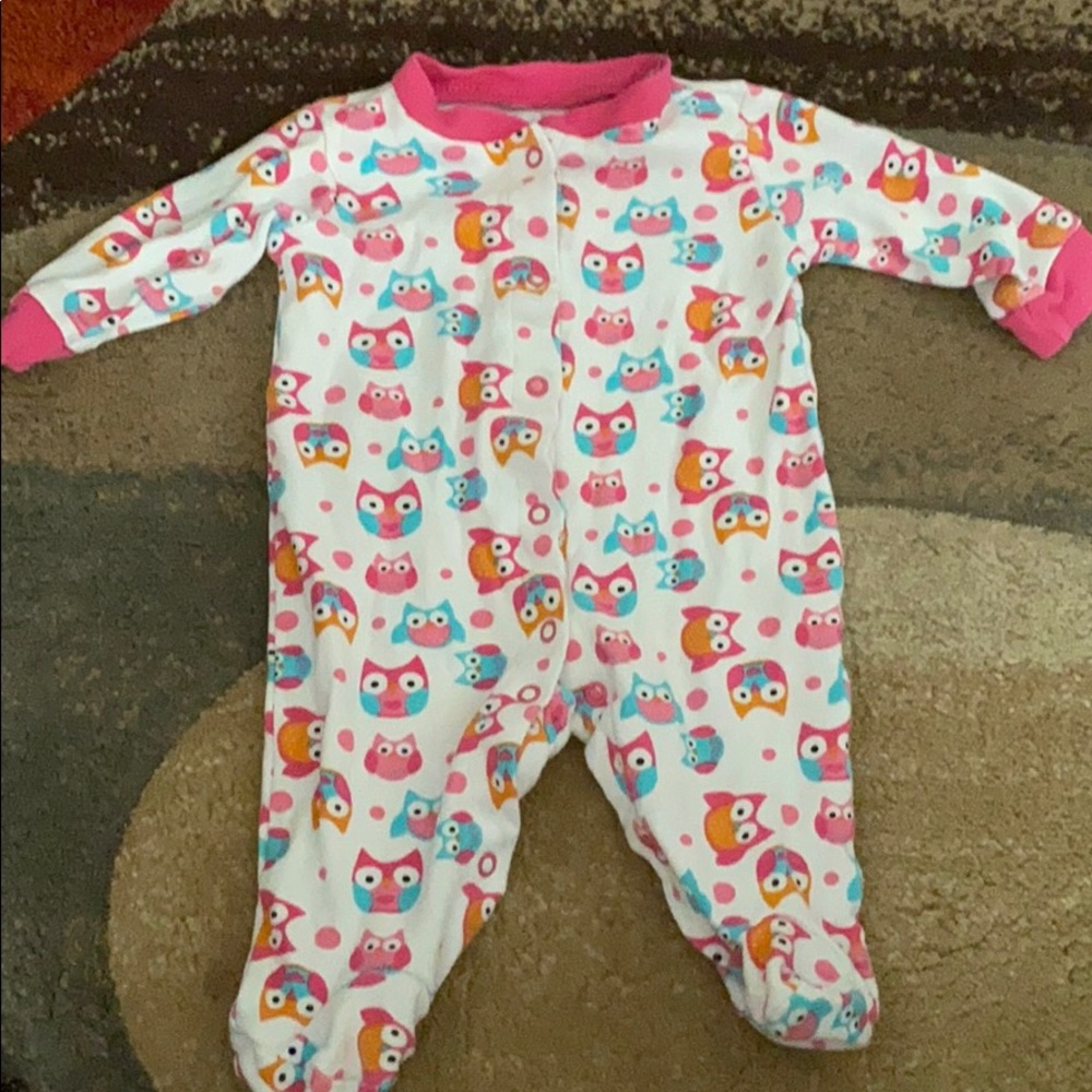 Baby girl feet pajamas